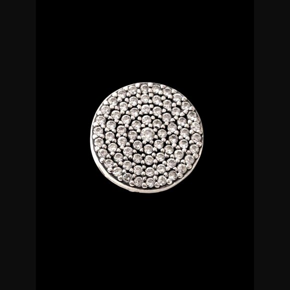 PANDORA Reflexions Dazzling Elegance Pave CZ 925 Sterling Silver Clip Charm - Picture 5 of 10